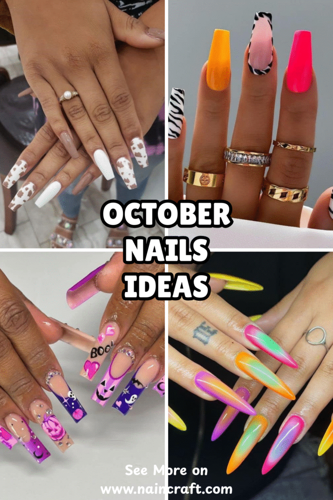 21 Best October Nails Ideas & Cozy October Nail Designs That Will Warm Up Your Fall Aesthetic