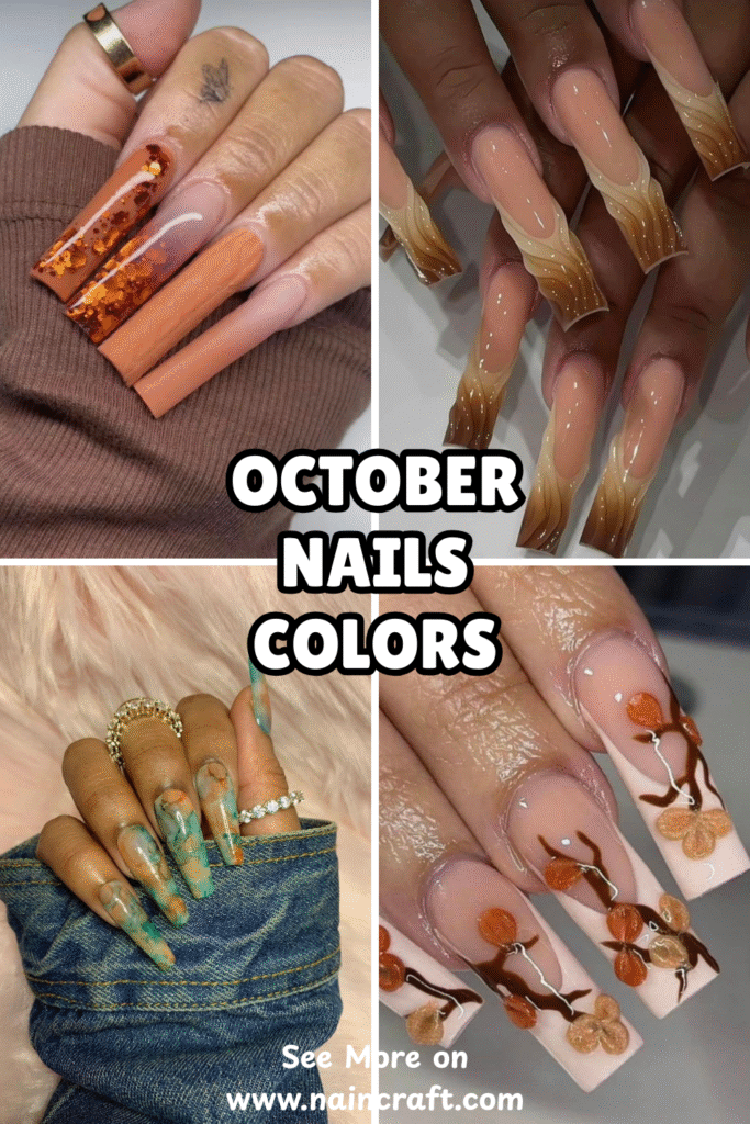 21 Best October Nails Ideas & Cozy October Nail Designs That Will Warm Up Your Fall Aesthetic