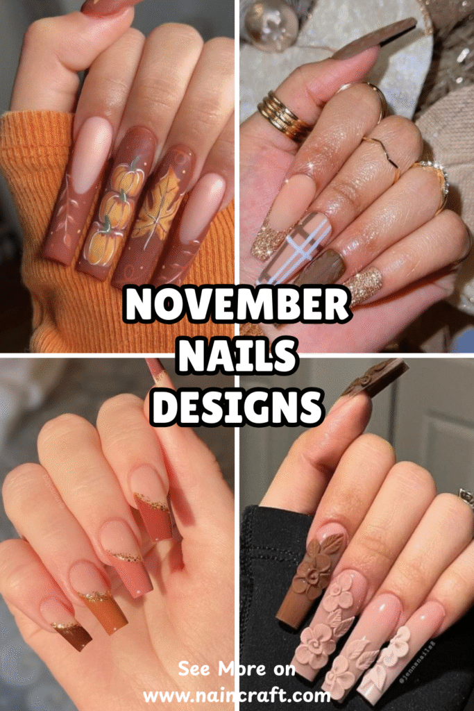 22 Cozy November Nails Ideas & Best November Nail Designs Perfect For Fall Vibes