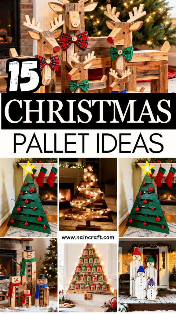15 Unique Christmas Pallet Decorations For A Cozy Christmas Atmosphere 15 Unique Christmas Pallet Decorations For A Cozy Christmas Atmosphere