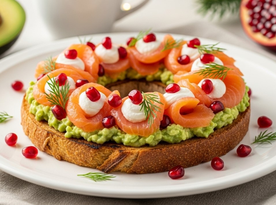 1 Christmas Avocado Toast