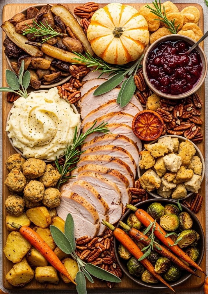 13 Turkey Dinner Board
