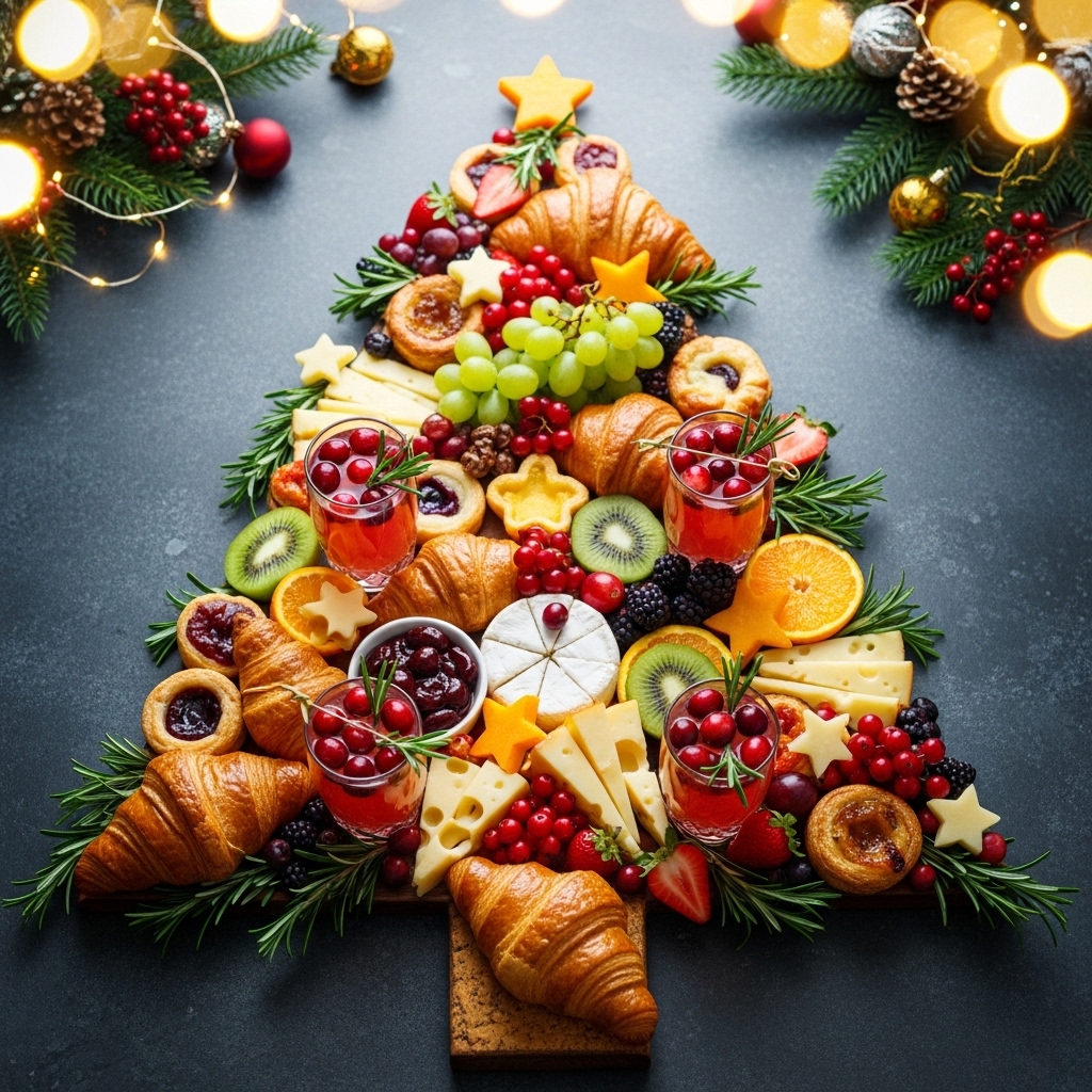16 Christmas Mimosa Breakfast Board