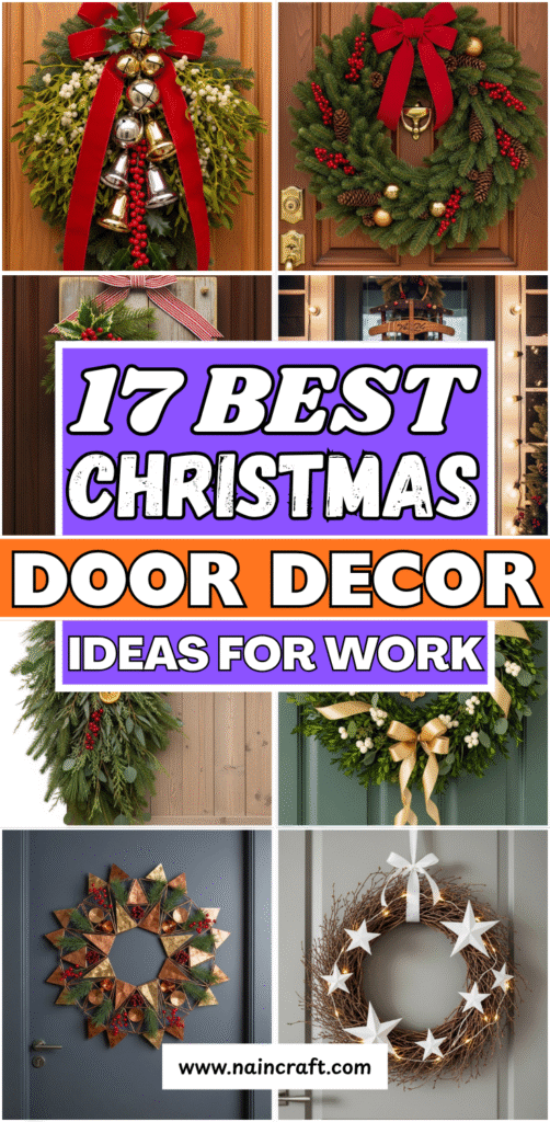 17 Cozy and Creative Christmas Door Decorations Ideas To Make Entryway Feel Festive (1) 17 Cozy and Creative Christmas Door Decorations Ideas To Make Entryway Feel Festive