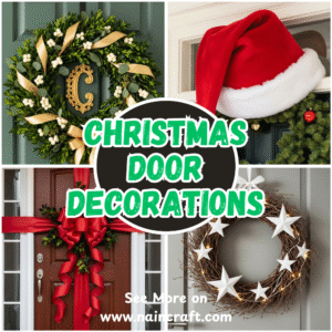 17 Cozy and Creative Christmas Door Decorations Ideas To Make Entryway Feel Festive