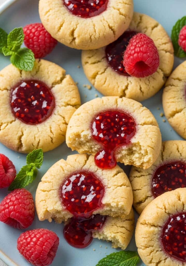 3 Jam Thumbprint Cookies