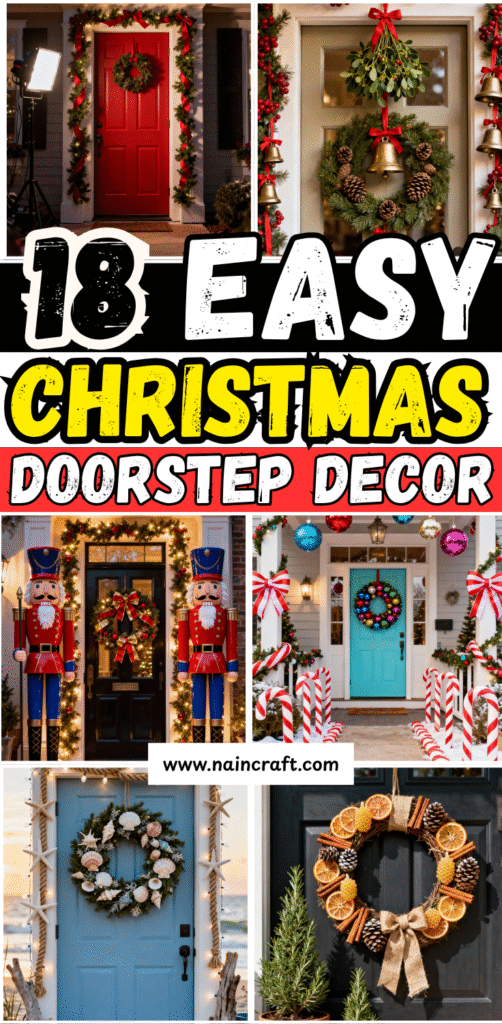 18 Beautiful Christmas Doorstep Decorations & Christmas Doorstep Décor Ideas for a Cozy Entrance 18 Beautiful Christmas Doorstep Decorations & Christmas Doorstep Décor Ideas for a Cozy Entrance