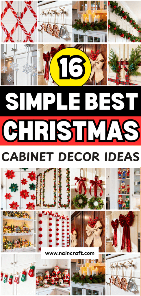 16 Holiday Christmas Cabinet Décor Ideas To Transform Your Space for Christmas 16 Holiday Christmas Cabinet Décor Ideas To Transform Your Space for Christmas