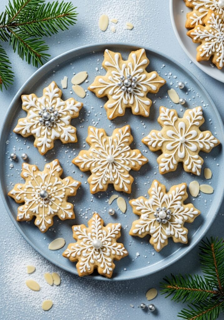 Almond Snowflake Cookies
