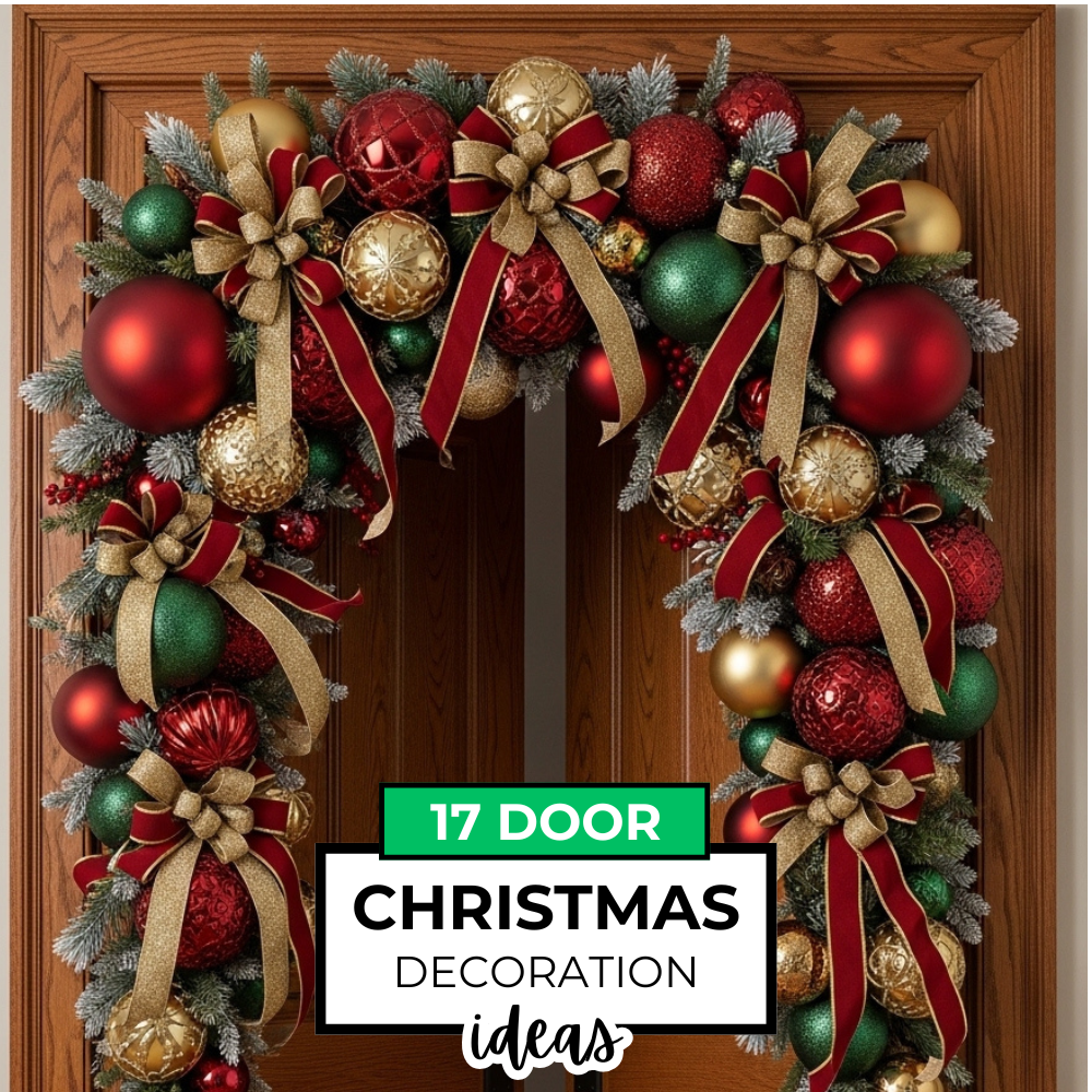 17 Cozy and Creative Christmas Door Decorations Ideas To Make Entryway Feel Festive