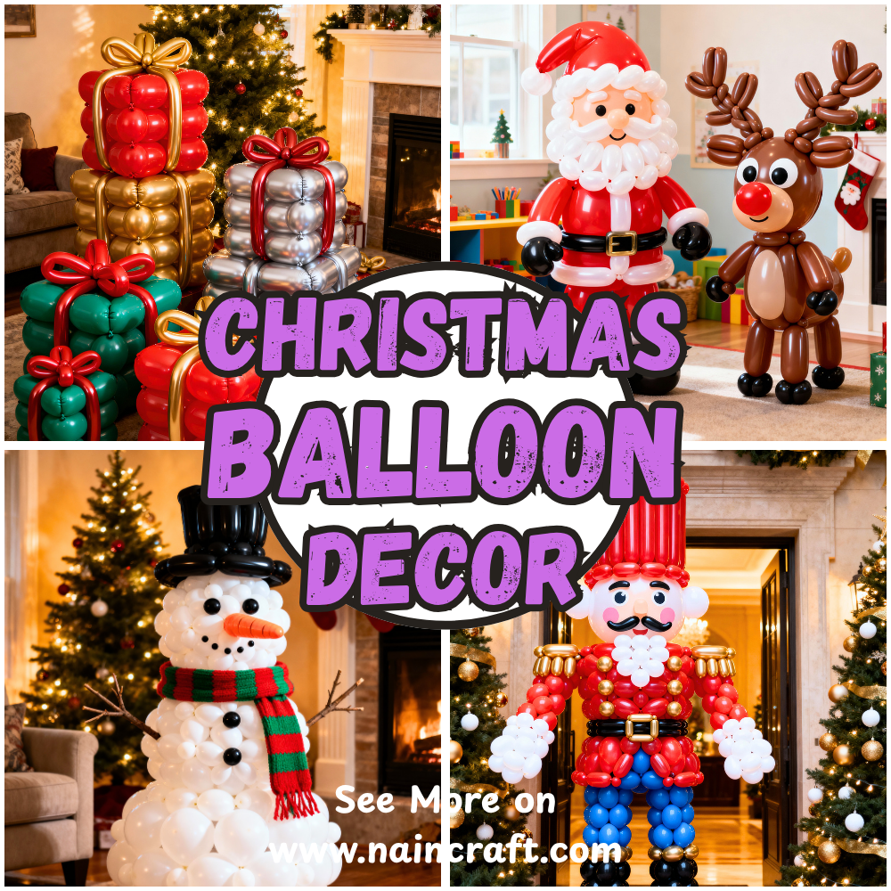 14 Magical Christmas Balloon Décor Ideas to Brighten Your Christmas Holiday Party
