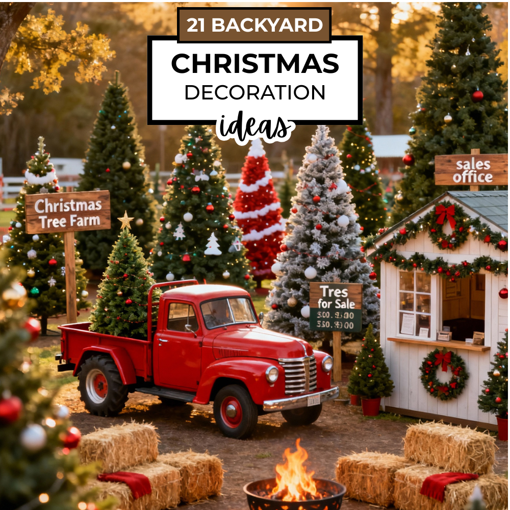 21 Magical & Festive Backyard Christmas Decorations Ideas to Transform Your Outdoor Space