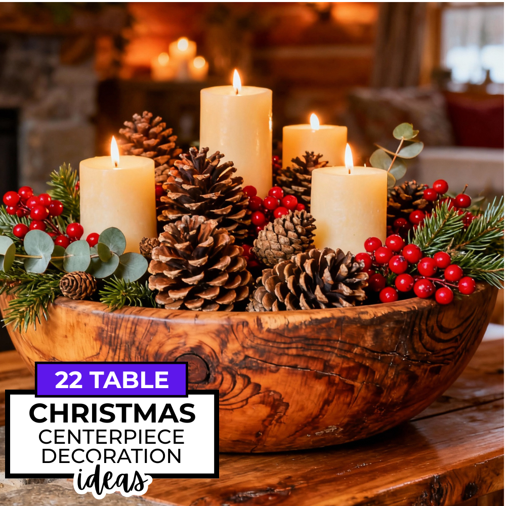 22 Cozy & Chic Christmas Table Centerpieces You’ll Love This Season