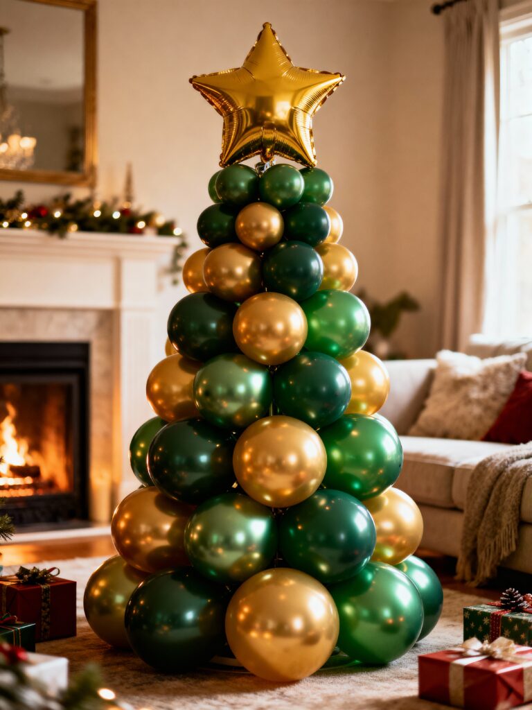 Balloon Christmas Tree Decor