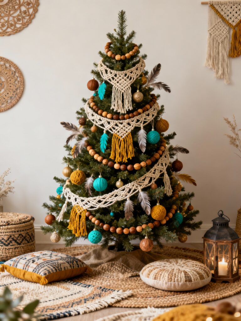 Boho Eclectic Christmas Tree