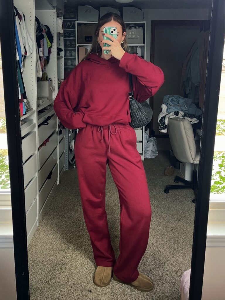 Burgundy Matching Set