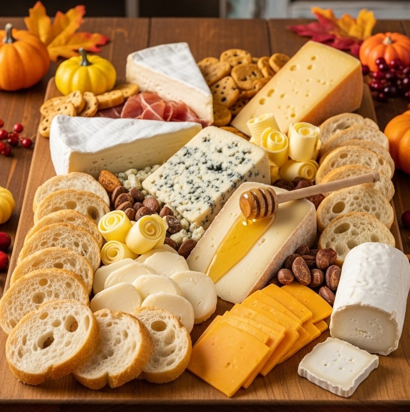 Cheese and Bread Feast Board