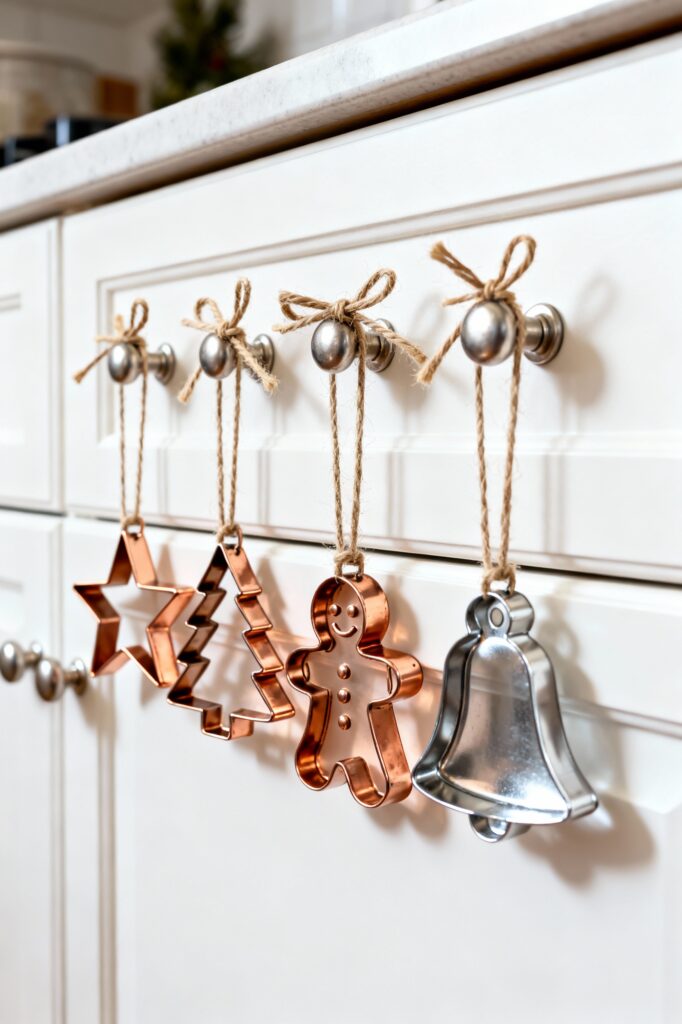 Christmas Cookie Cutters on Drawer Pulls