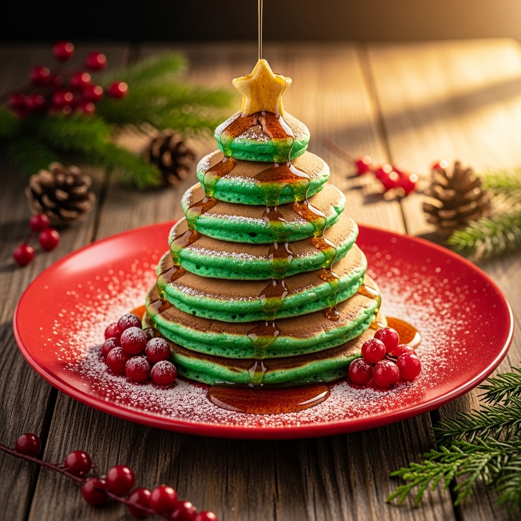 Christmas Tree Pancakes