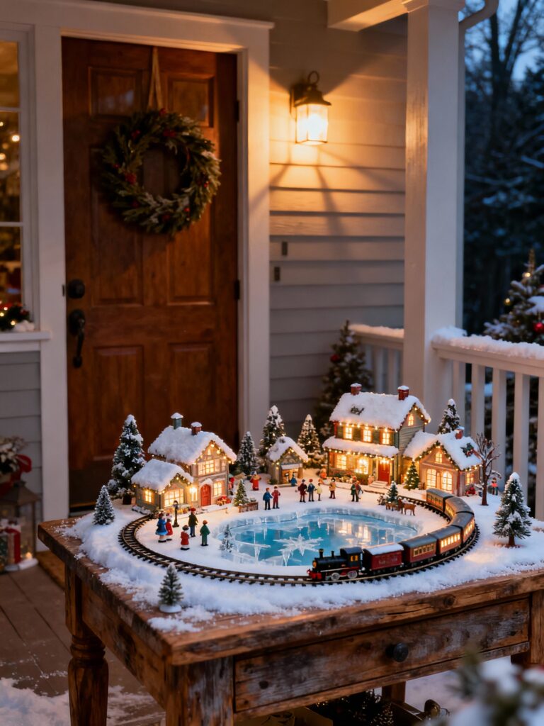 Christmas Village Doorstep