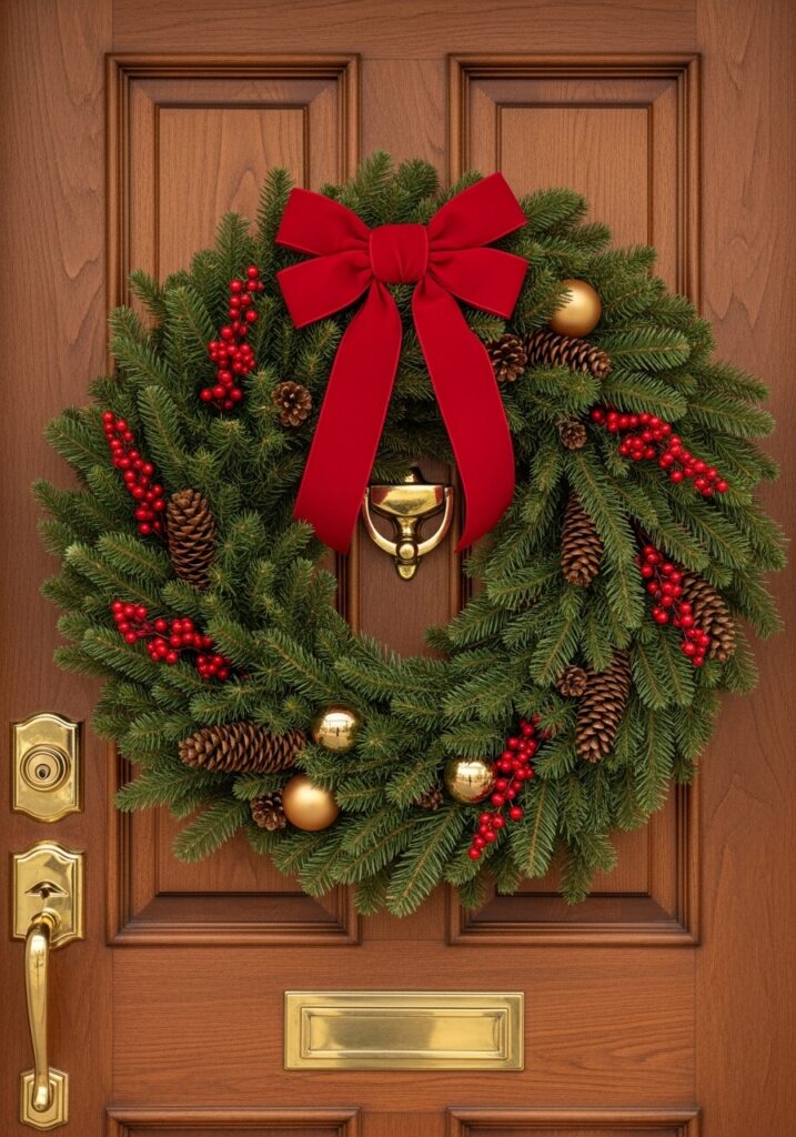 Traditional Wreath christmas door decorations Traditional Wreath christmas door decorations