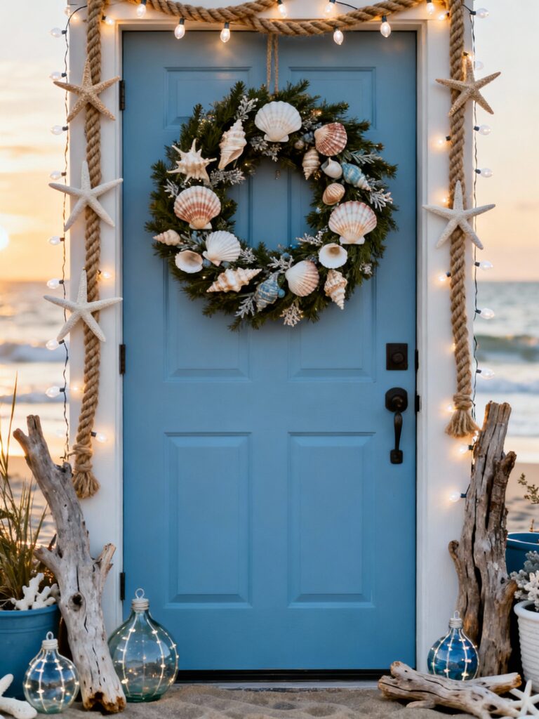Coastal Christmas Doorway