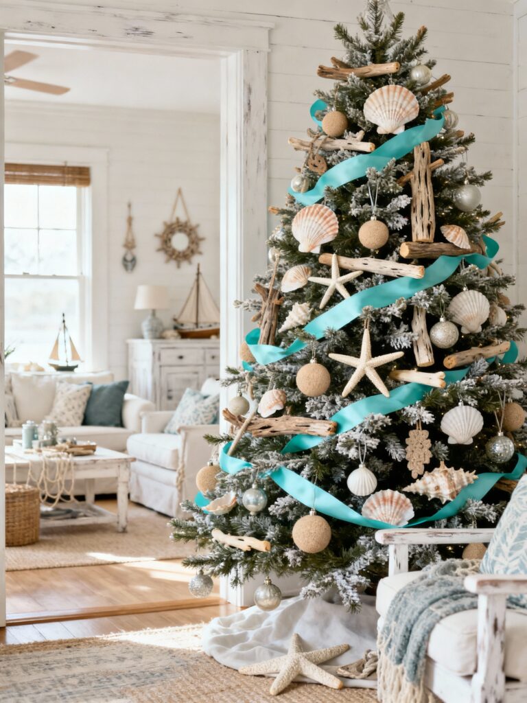 Coastal-Inspired Christmas Tree