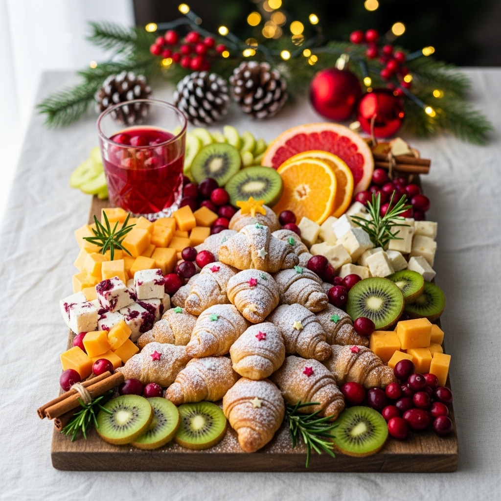 Cranberry Juice Breakfast Board