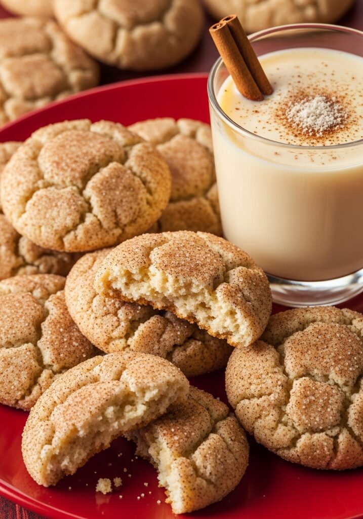 Eggnog Snickerdoodles