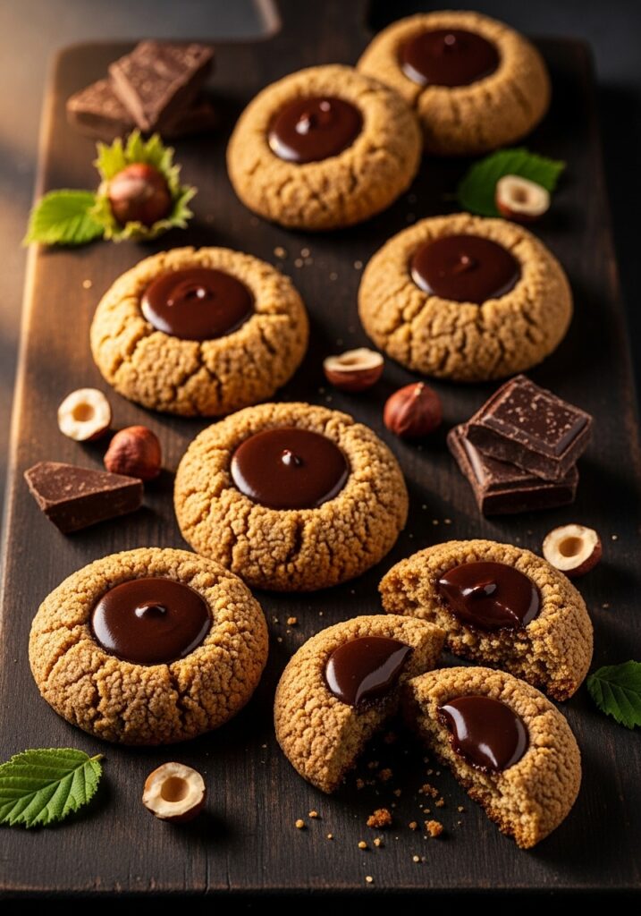 Hazelnut Chocolate Thumbprints