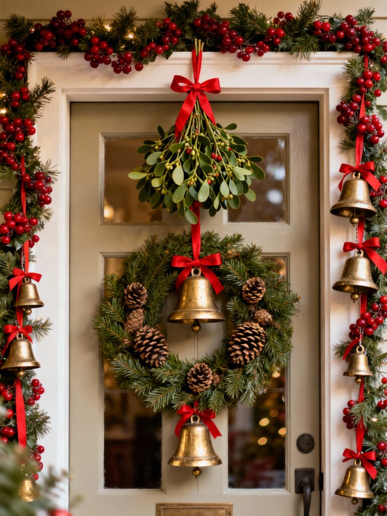 Mistletoe and Bells Doorway