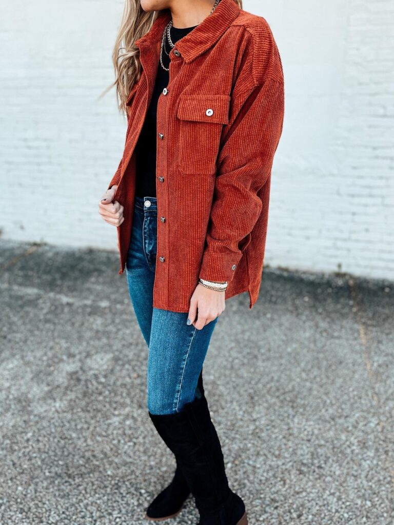 Rust Corduroy Jacket