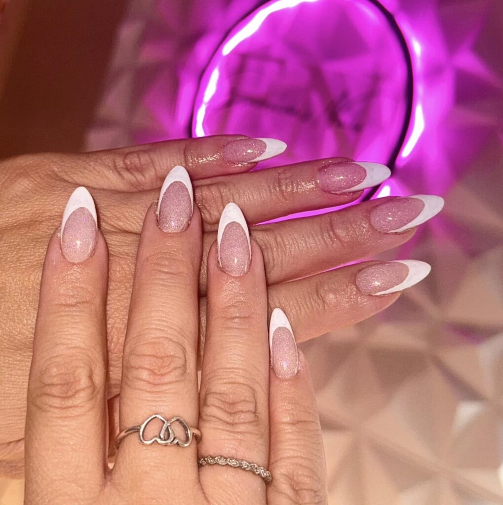 Thanksgiving Acrylic Nails with Classic French Twist