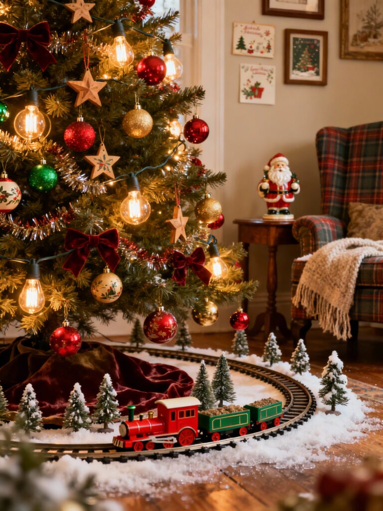 Vintage Nostalgic Christmas Tree