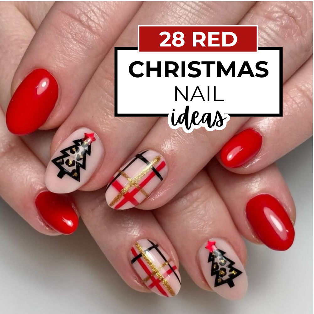 28 Best Red Christmas Nails Ideas & Designs For A Holiday Look