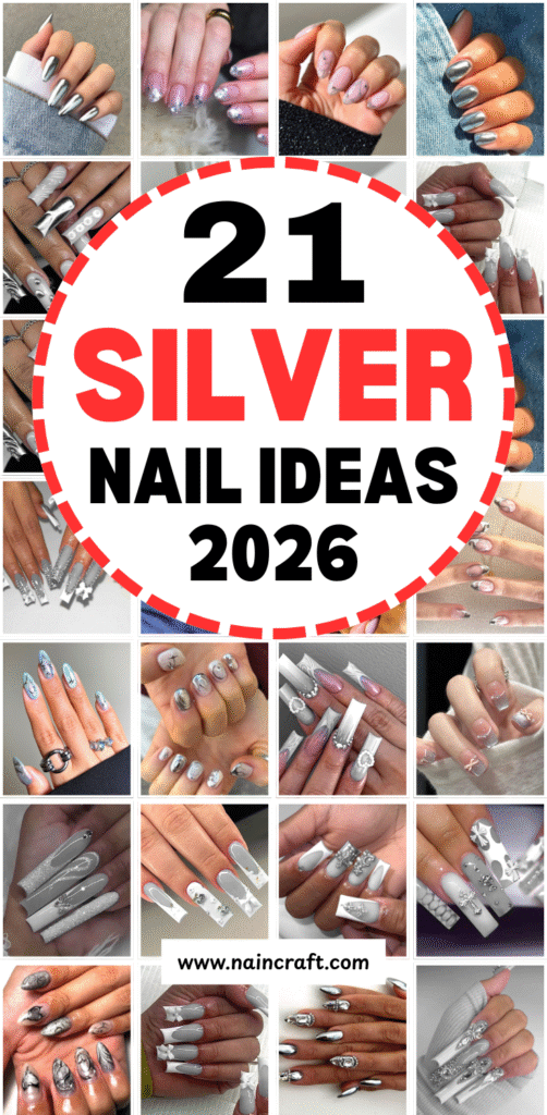 21 Best Silver Nails Ideas & Designs To Enjoy In Every Season 21 Best Silver Nails Ideas & Designs To Enjoy In Every Season
