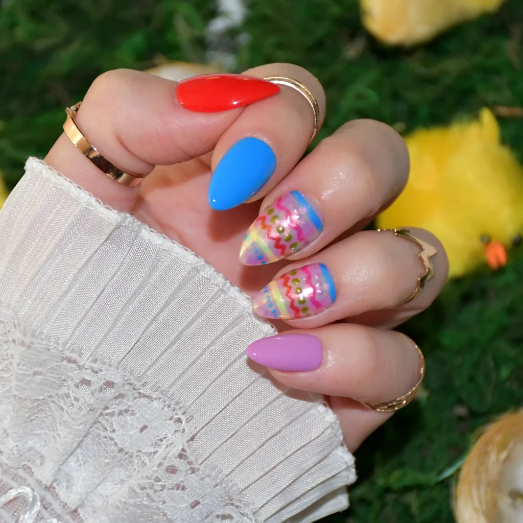 Bright Spring Easter Nails