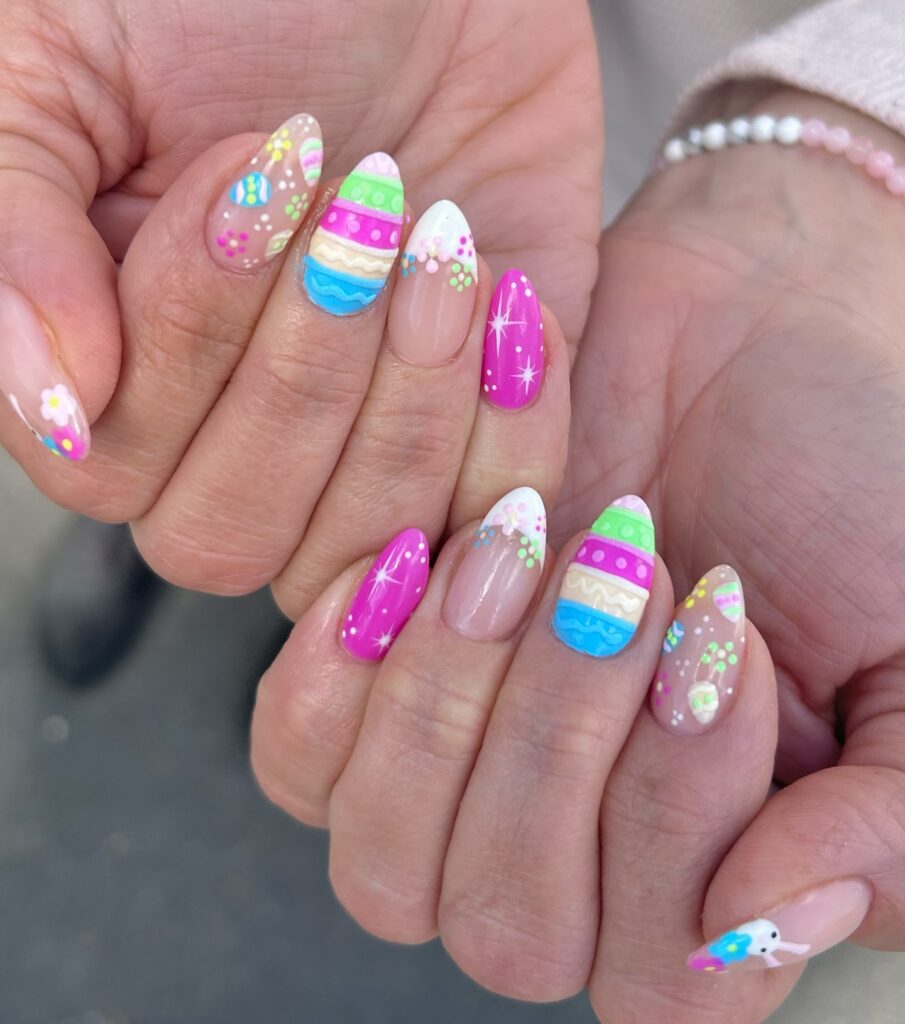 Colorful Easter Egg Nail Art
