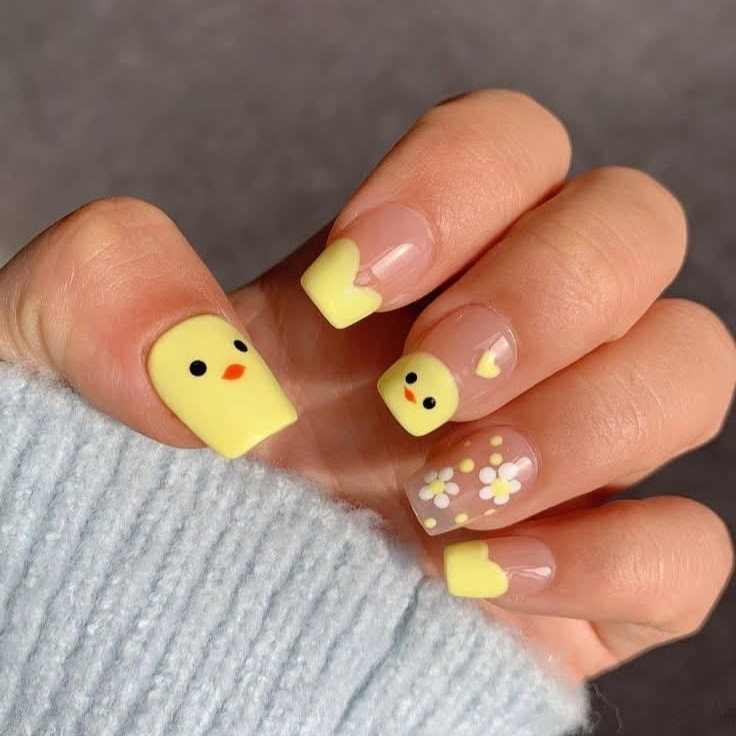 Cute Chick Nail Art