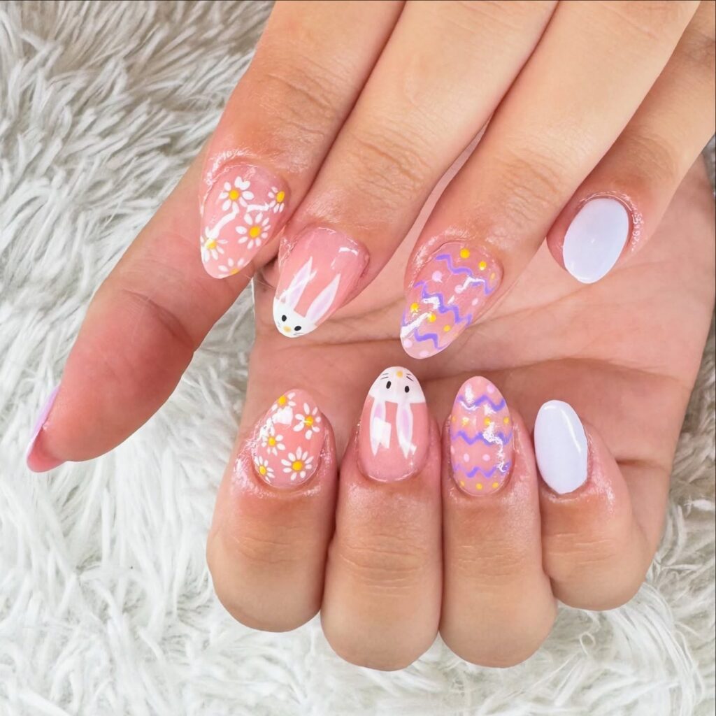 Cute Easter Bunny Nails