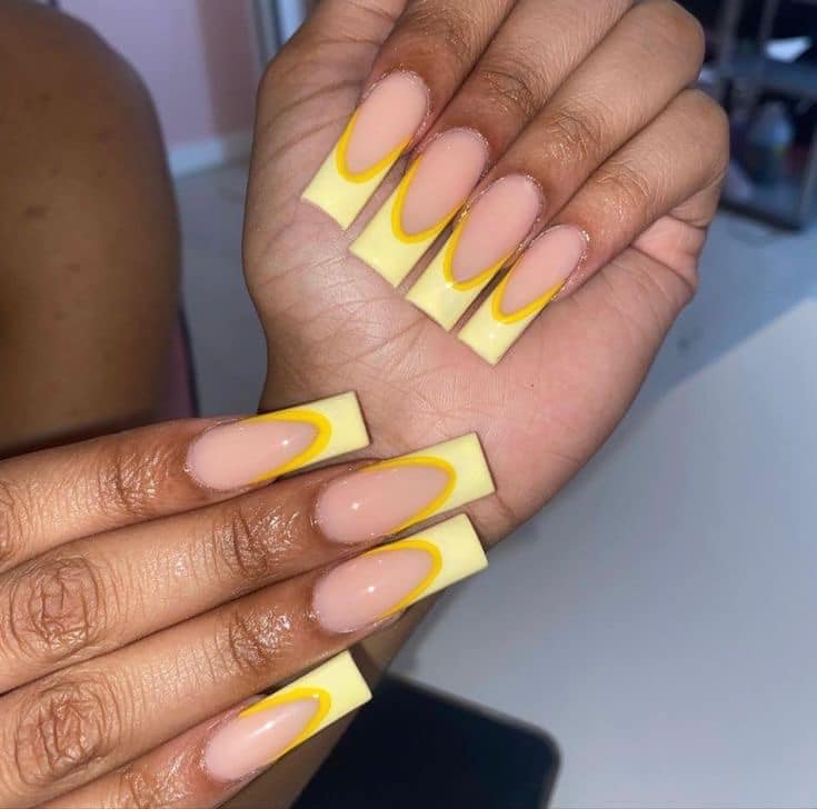 Long Yellow Curve Tips