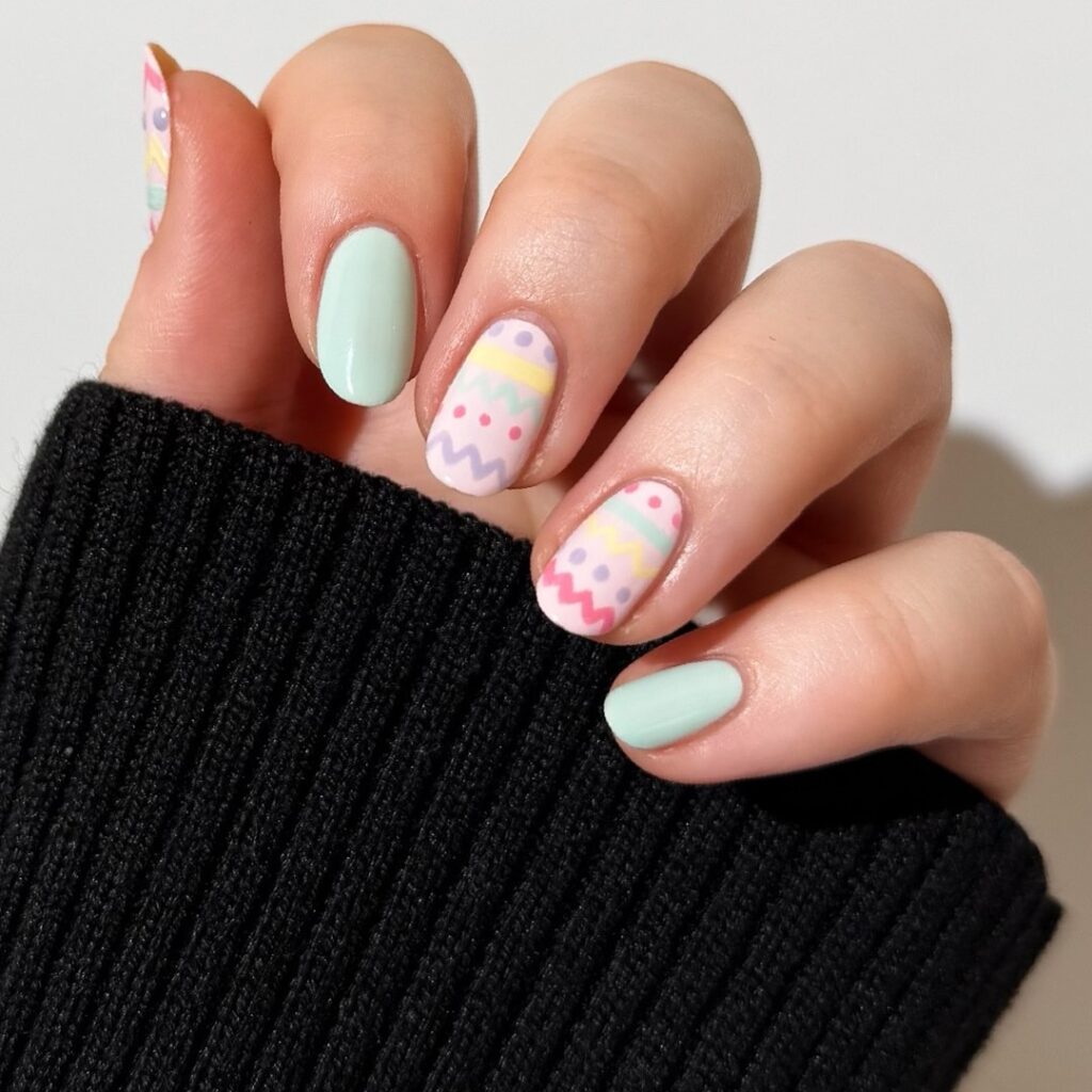Pastel Easter Egg Nails