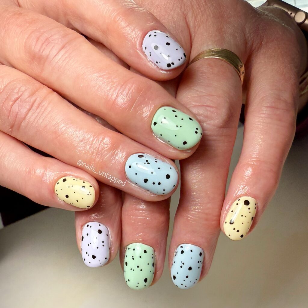 Speckled Mini Egg Nails