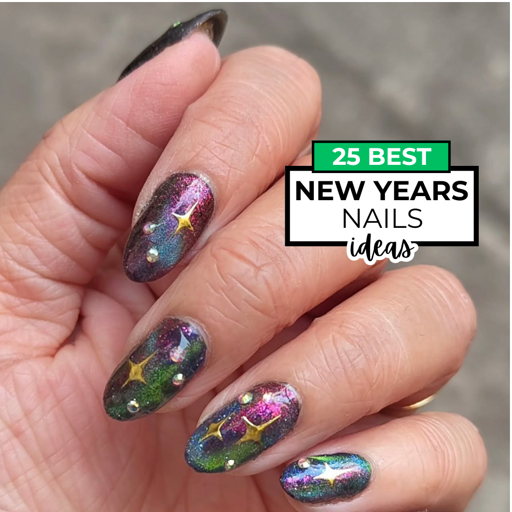 25 New Years Nails Ideas & Designs