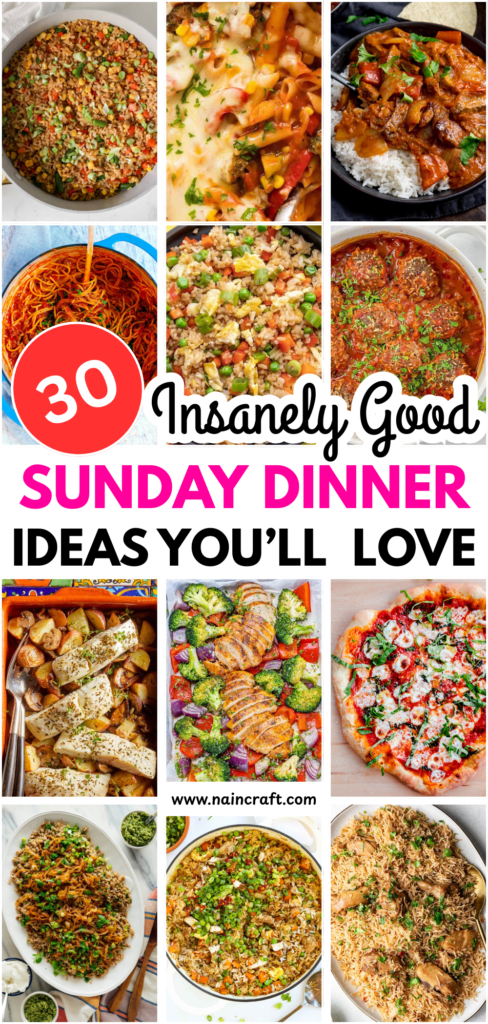 30 Sunday Dinner Ideas (2) 30 Sunday Dinner Ideas (2)