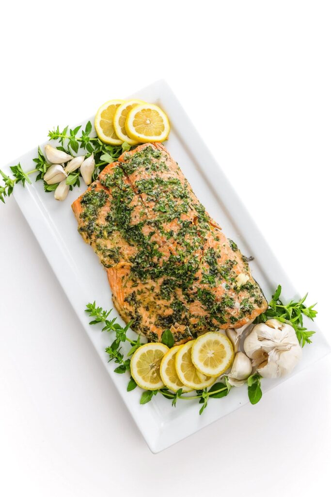 Baked Salmon with Herbs