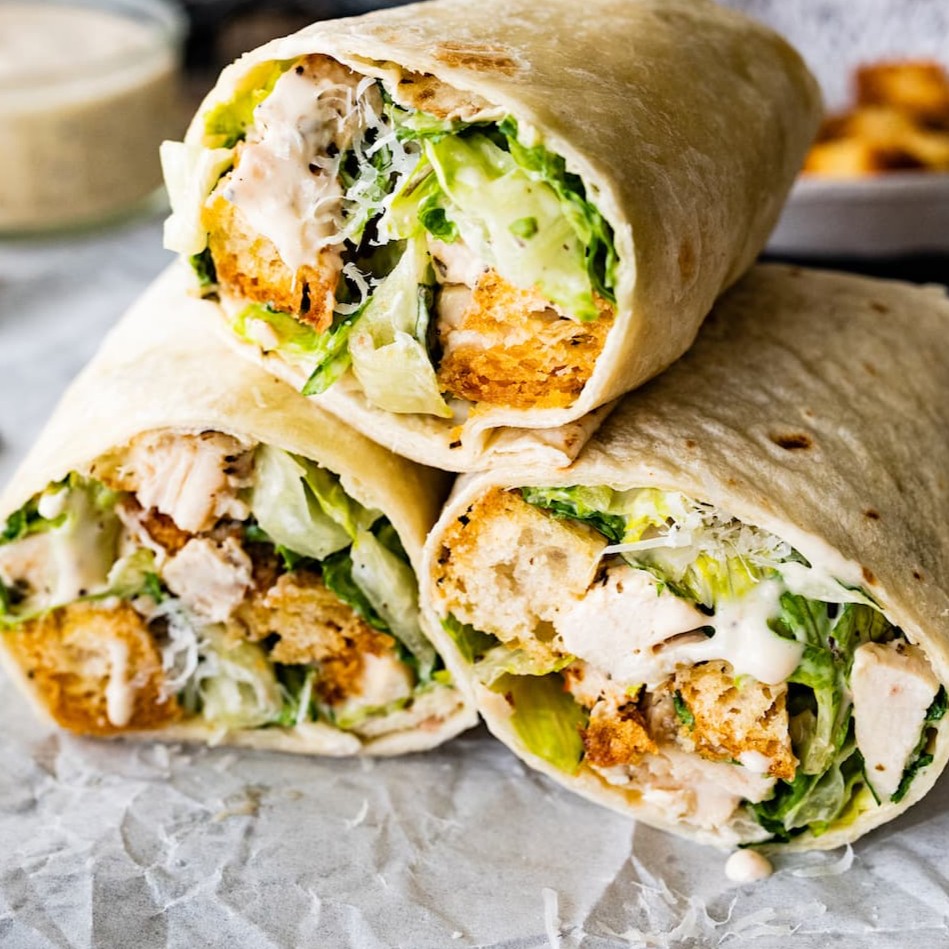 Chicken Caesar Wraps