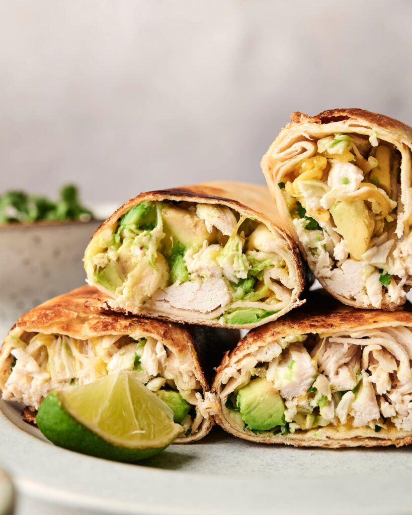 Chicken and Avocado Wraps
