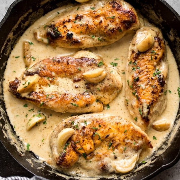 Creamy Garlic Chicken Skillet