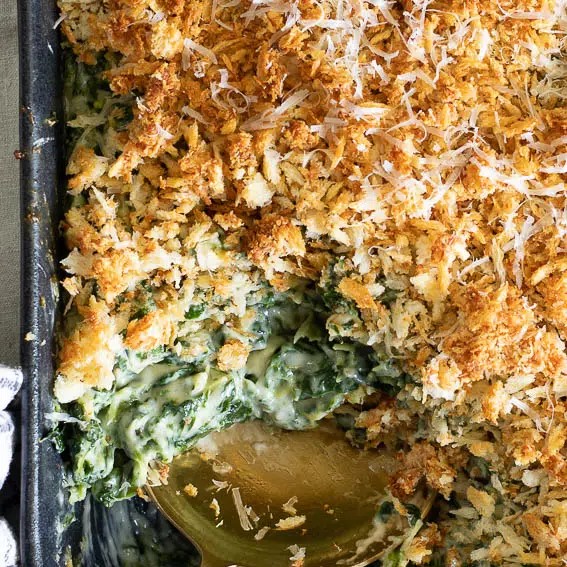 Creamy Spinach Gratin